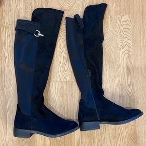 Black over the knee boots